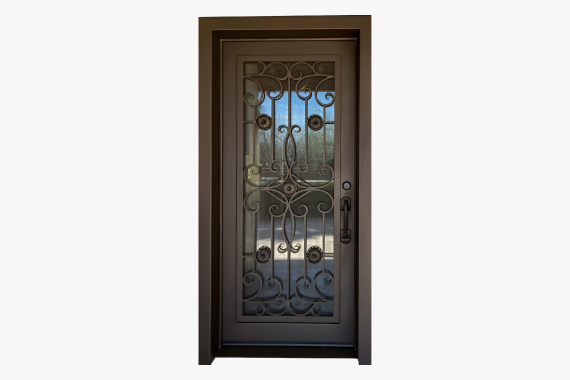 Traditional double iron doors Arizona